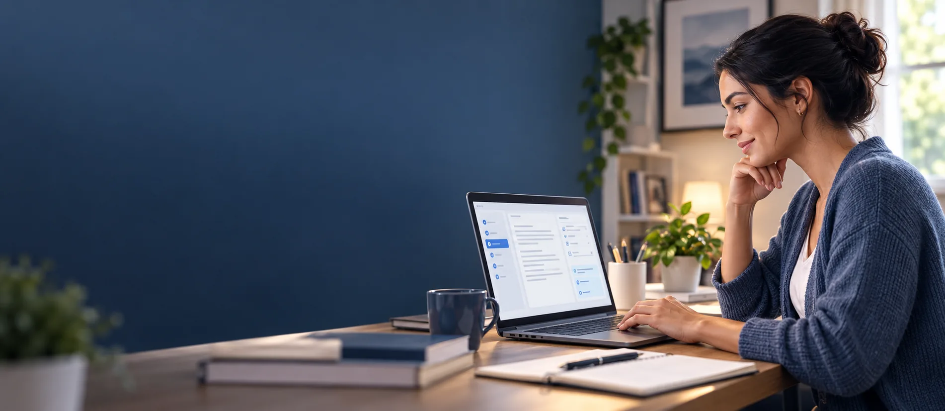 A medical coding learner working through a case with on-screen guidance.